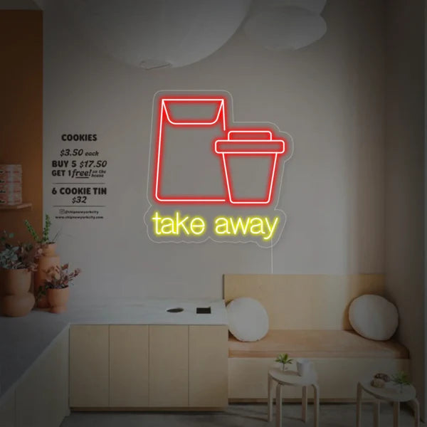 Take Away LED Neon Sign Light