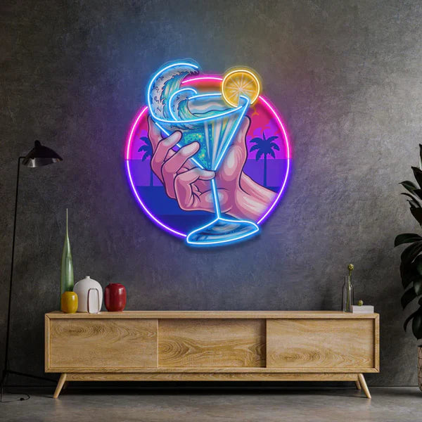 Tropical Cocktail Neon Art LED Neon Sign Light